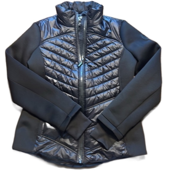 Micheal Kors Black Ultra Lightweight Down Puffer Jacket Sz M - Picture 1 of 8